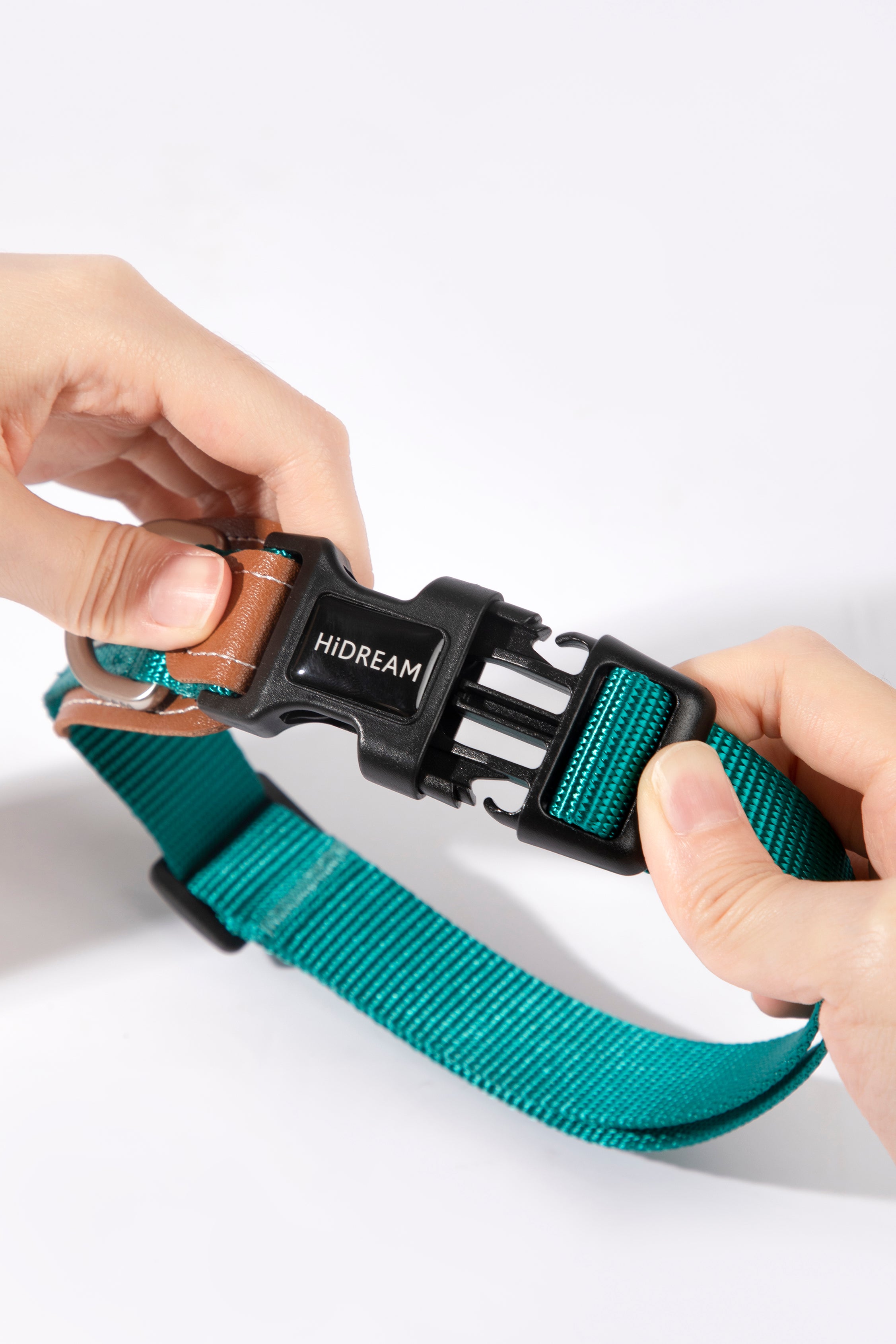 Bobo Series - Leather Collar with Spliced Leather