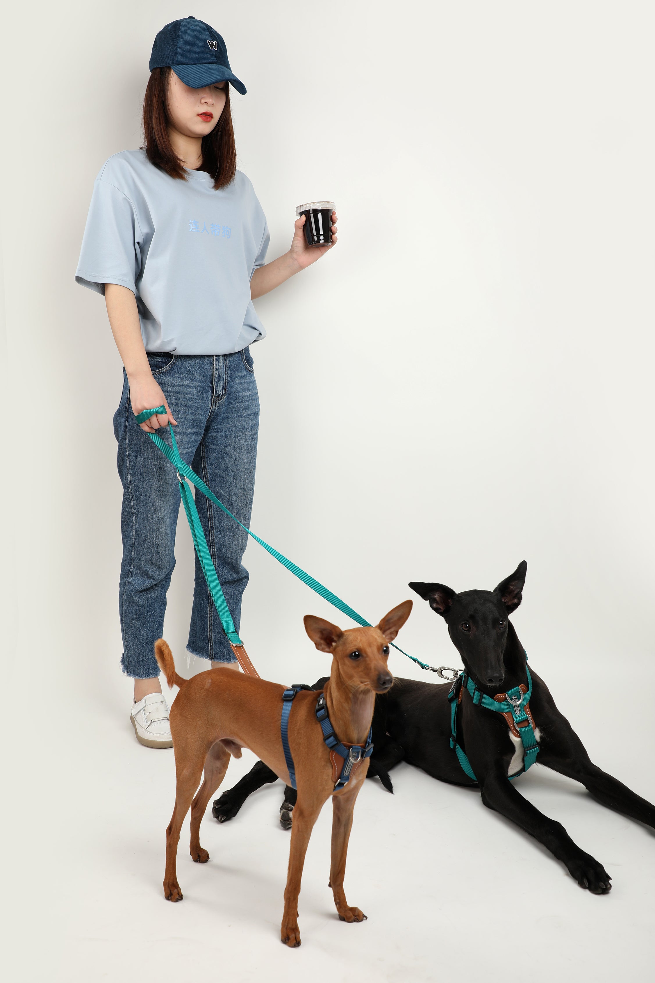 Bobo Series - Leather Multi functional Crossbody Traction Rope