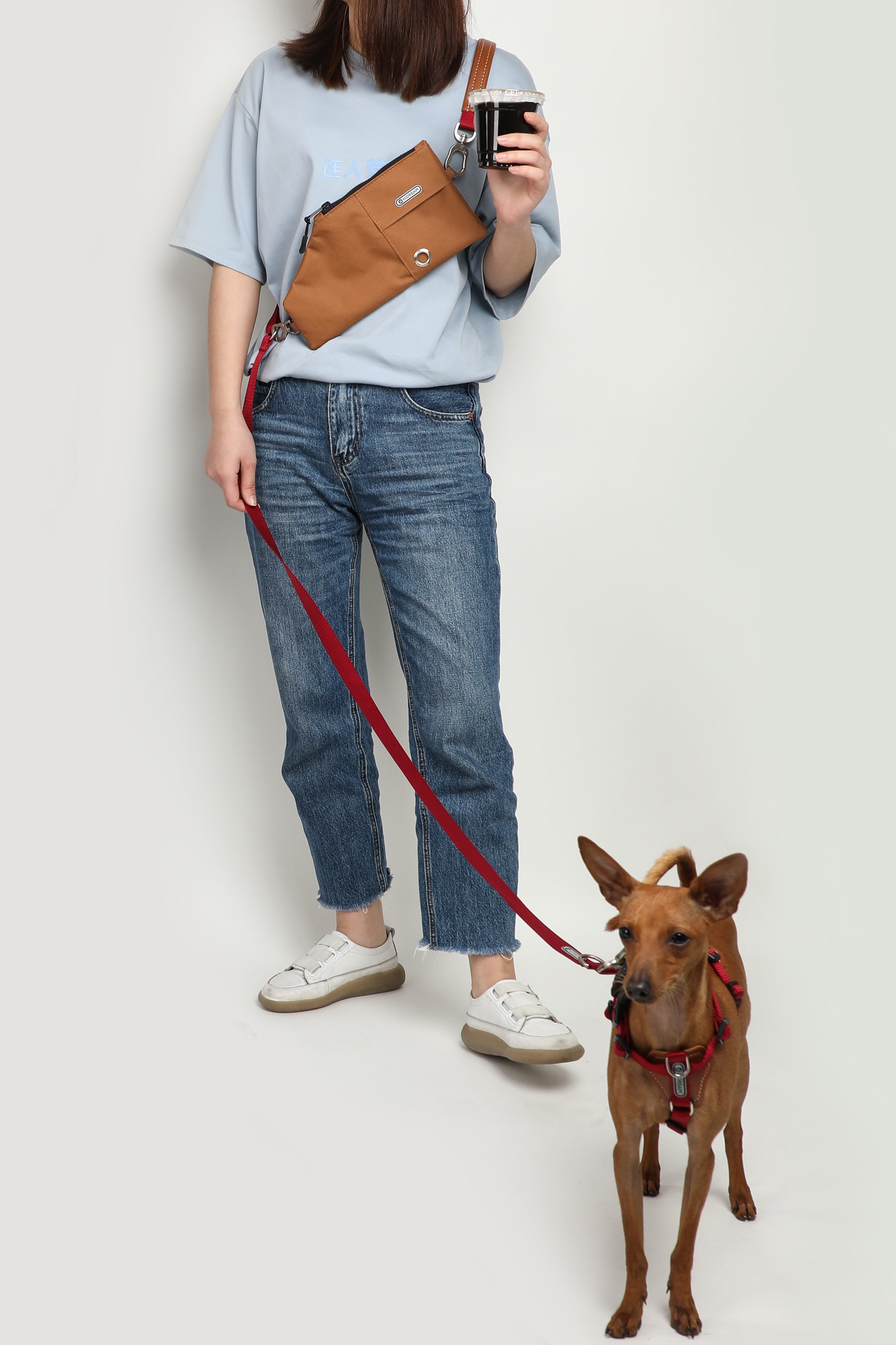 Bobo Series - Leather Multi functional Crossbody Traction Rope